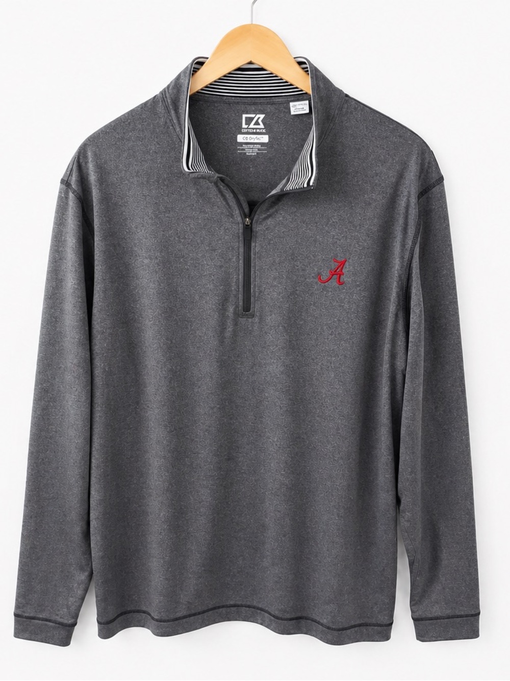 Cutter & Buck CB DryTec Alabama Crimson Tide Quarter Zip Pullover XXL